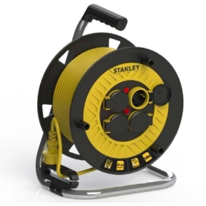 STANLEY ST-P Serisi IP44 4 Soketli 25 Metre Makaralı Kablo / 3x2,5mm