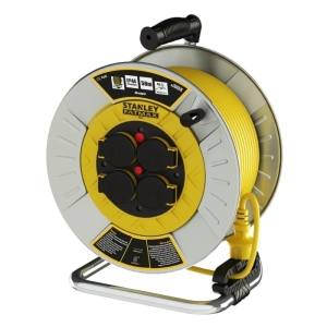 STANLEY Metal IP44 4 Soketli 50 Metre Makaralı Kablo