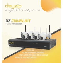 Dayzip DZ-7804W Kit 4 IP Kameralı Wifi Kablosuz Güvenlik Kamera Seti