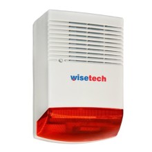 Wisetech WS-249 Kablolu Dış Ortam Alarm Sistemi Sireni | Işıklı Siren