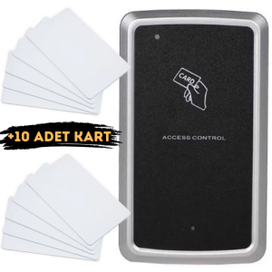 Arline AR-108 12V - 24V Kartlı Giriş Kart Okuyucu | 12-24V | 10 Adet Proximity Kart