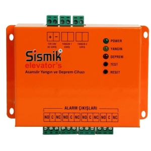 SİSMİK elevator's ASANSÖR DEPREM UYARI VE YANGIN ALARM CİHAZI